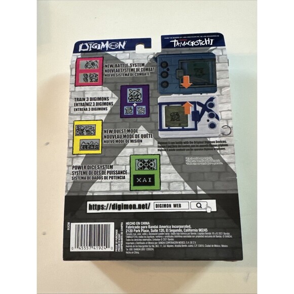 Bandai Digimon X Tamagotchi Teal & Purple Color New - Picture 2 of 2